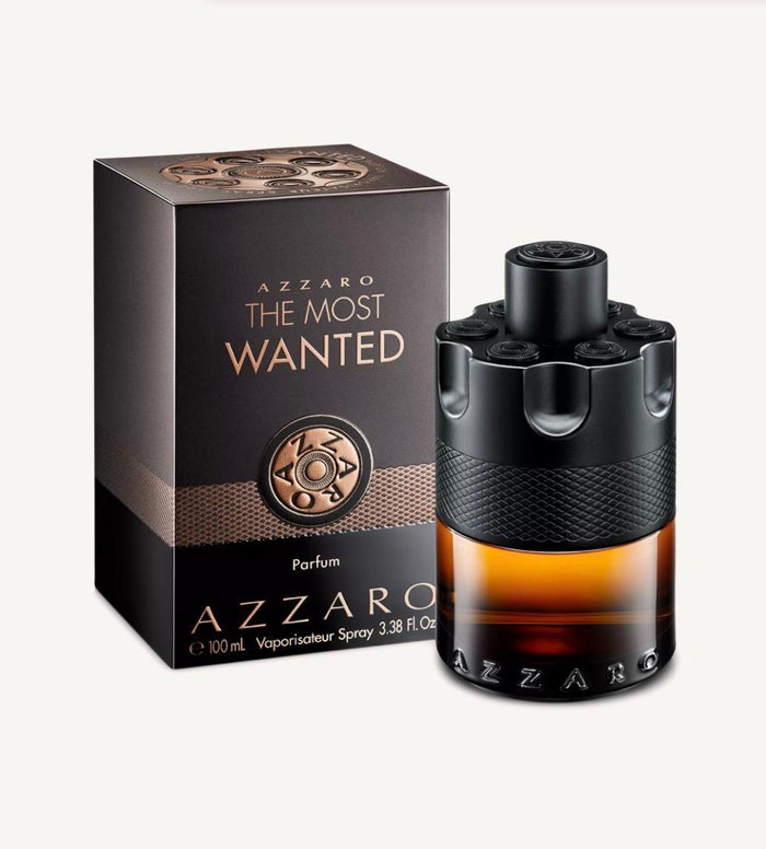 Azzaro The Most Wanted Parfum 100ml black and bronze bottle and box