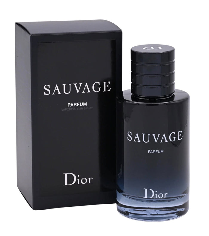 Dior Sauvage Parfum bottle and black box